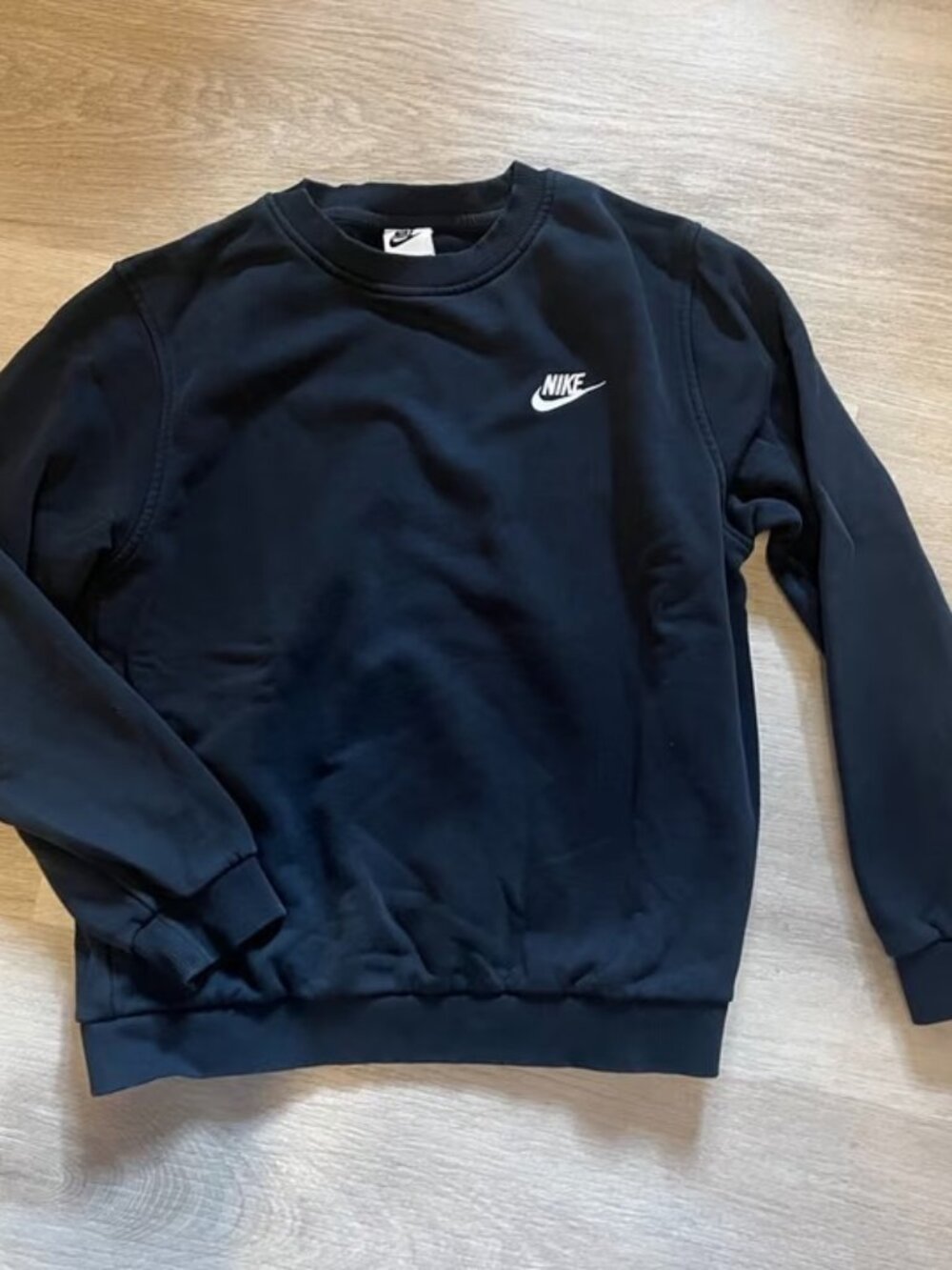 Nike Sportswear Club Crewneck Sweatshirt — Black, US Youth Size 13-16